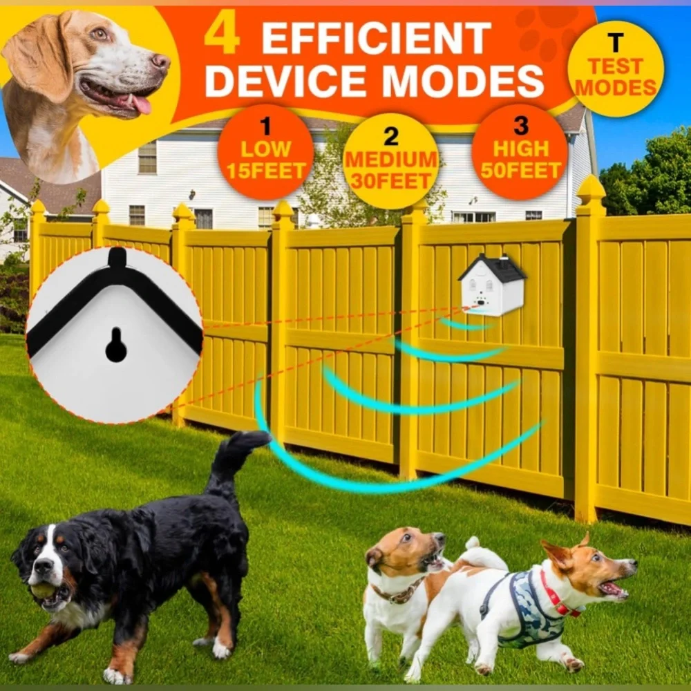 Anti Barking Device,2 in 1 Ultrasonic Barking Deterrent Devices Safe for Dogs